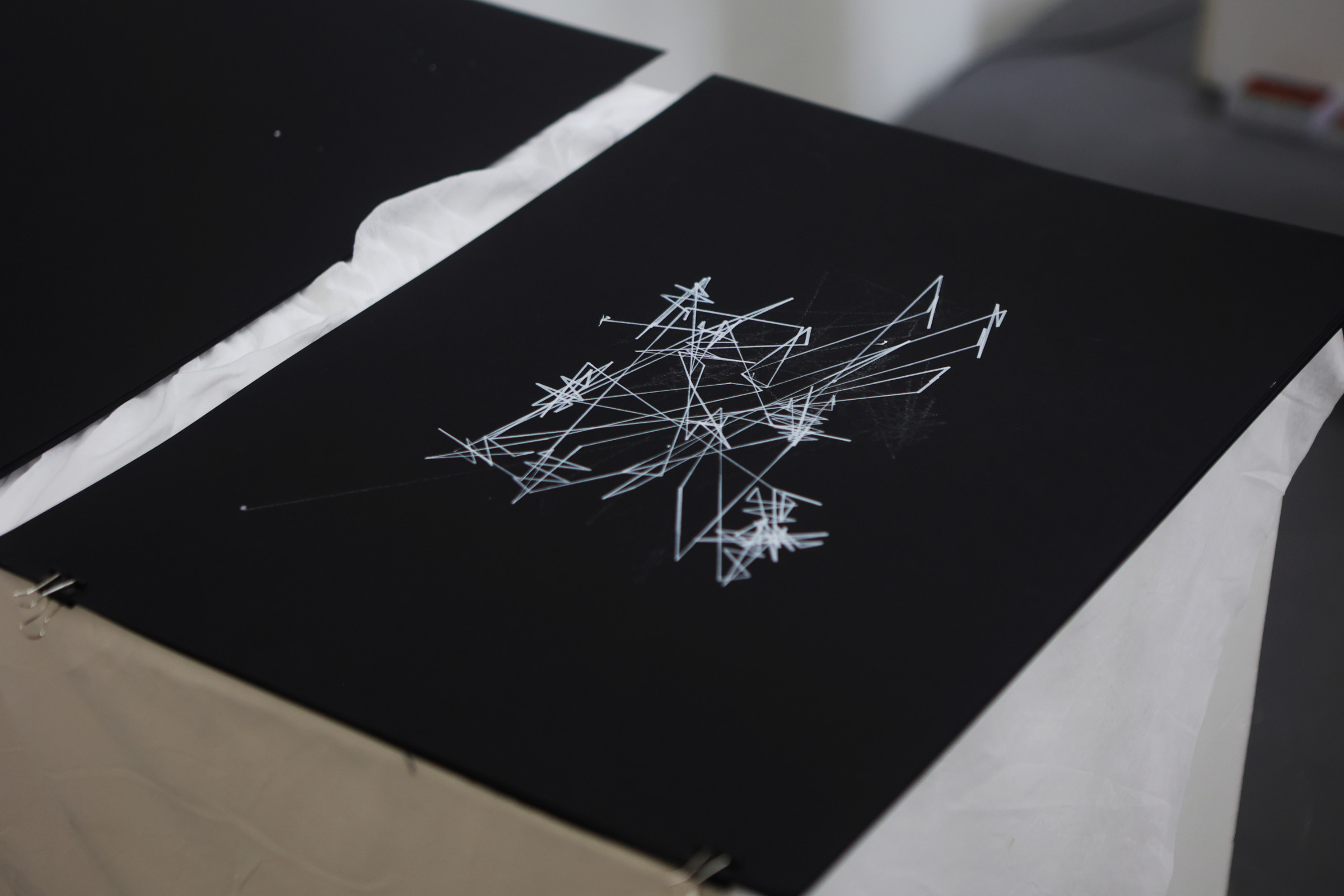 Finished drawing produced by the installation