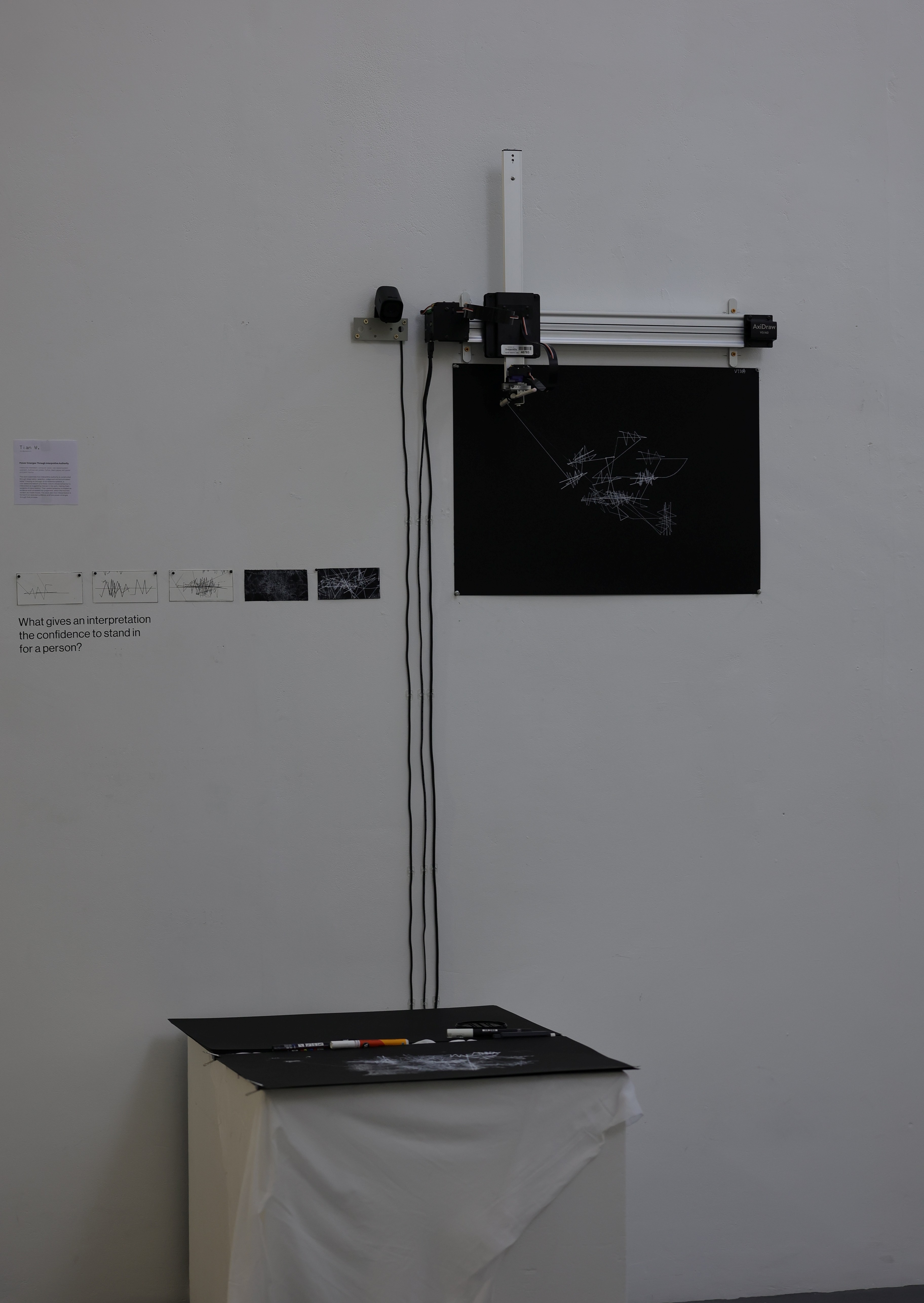 Power Emerges Through Interpretive Authority installation view